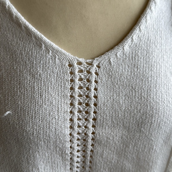 White Crow Treat me tender fringe knit sweater - Picture 3 of 10